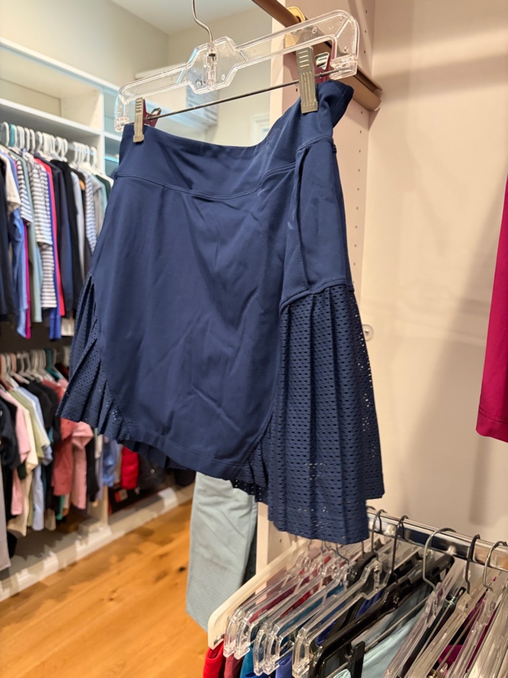 Under Armour Navy golf Skort with Pleated Mesh Panels